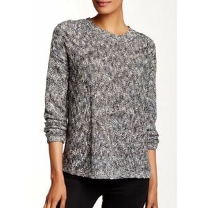 VINCE Marled Sweater Linen Blend
